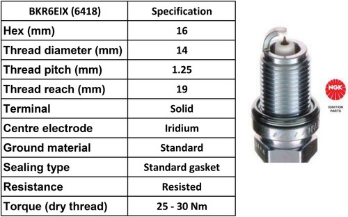 Ngk 6418 genuine spark - 4,