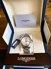 Longines Conquest V.H.P. 36mm Stainless Steel Silver Watch– with Tags 