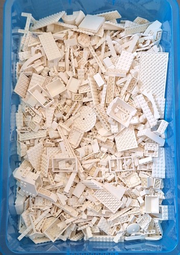 Lego white 1kg - bulk, bundle