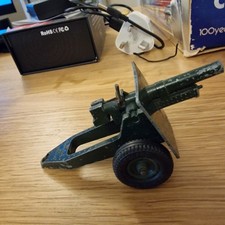 Vintage Britains Diecast Field Gun Military Artillery Cannon Green Pat No 641319