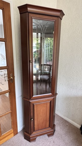 Brown wooden corner display - brown,