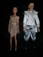 Great Disney Doll Pair - Pocahontas & John Smith - See Photos