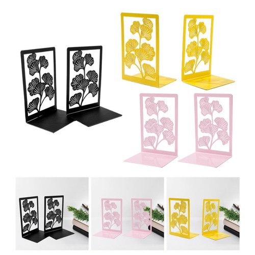 Ginkgo leaf metal book ends - leaf,