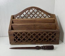 Vintage Carved Wooden Letter