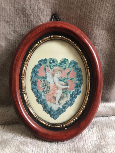Vintage oval photo frame - vintage,
