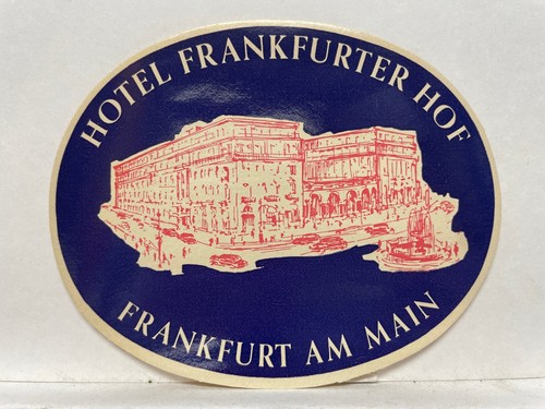 Hotel frankfurter hof luggage - frankfurter,