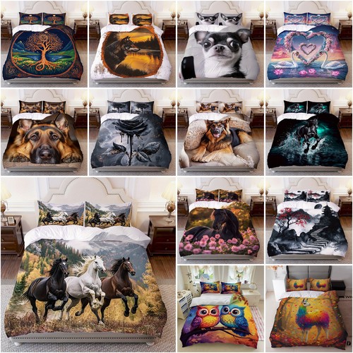 Dog horse owl duvet - horse, set