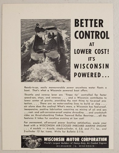 1950 print wisconsin marine - 1950, ad