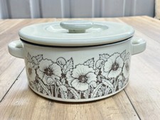 VINTAGE HORNSEA LANCASTER VITRAMIC LIDDED CASSEROLE DISH CORNROSE PATTERN