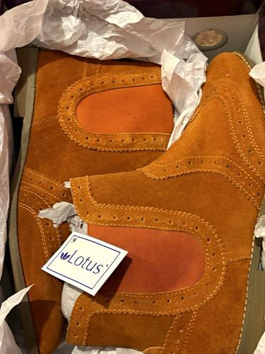 Lotus rocka orange - rocka, suede