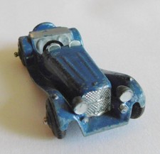 Vintage Dinky No.38f JAGUAR SS100 Sports Car 1946-1950 in Dark Blue