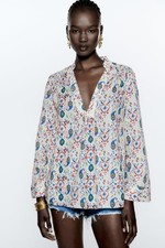 ZARA  MULTI PRINT BLOUSE