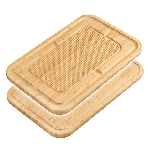 Reversible bamboo meat carving - meat,