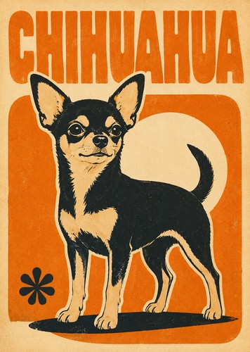 Chihuahua dog print - chihuahua, a4