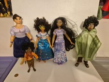 Disney Encanto Doll Figure Set x5, Bruno, Isabela, Mirabel, Antonio, Luisa, Look
