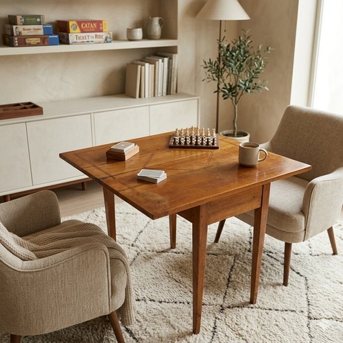 Antique game table directoire - antique,