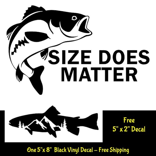 Size does matter fish black - matter,