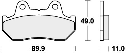 Sbs brake pads front - for, honda