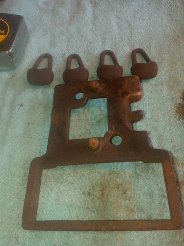 Vtg cast iron parts - cast, of