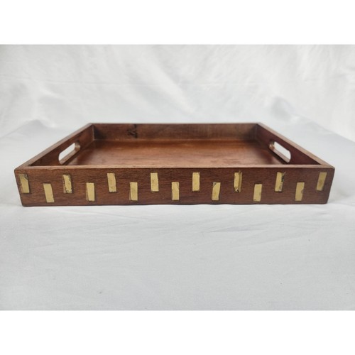 Vintage wood serving tray - wood,