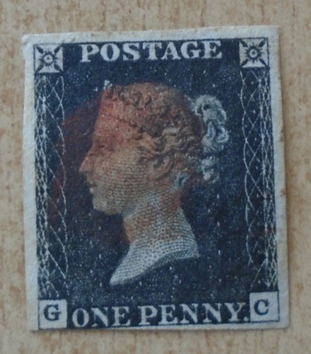 Sg2 penny black plate - sg2, 1b