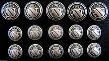 Set of Round Metal Military