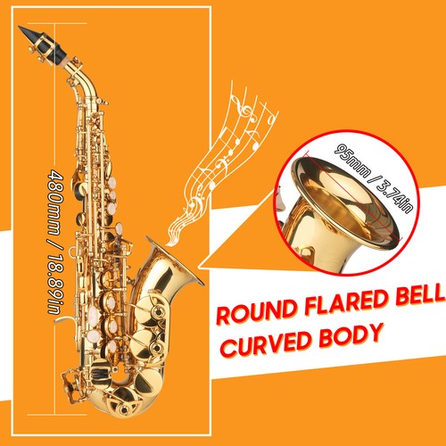 Soprano saxophone gold - bb,