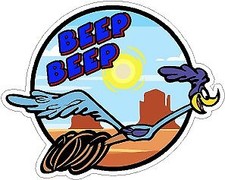 ROADRUNNER BEEP BEEP STICKERS
