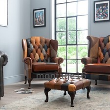 2 x Lorton Patchwork Leather