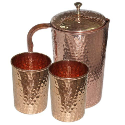 Handmade hammered pitchers - hammered,