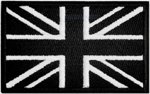 Black british flag official - black,