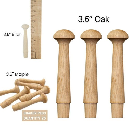 Shaker pegs oak - 25-, birch