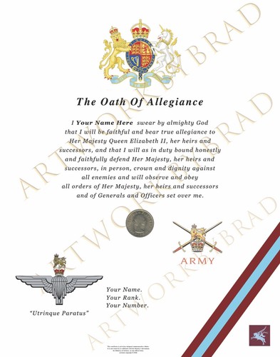 Parachute regiment oath - parachute,