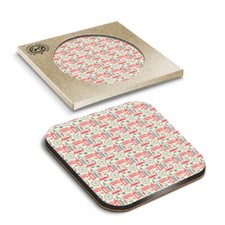 1 x Boxed Square Coasters - London Icons Bus Phone Box Eye Tea  #14386