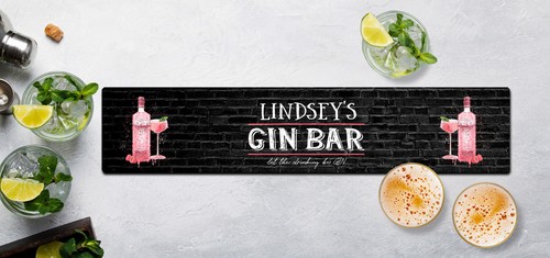 Personalised bar runner - mat,