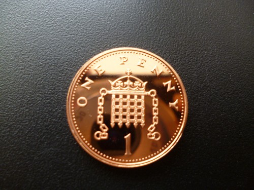 1994 proof one pence piece - proof,