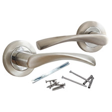 Door Handles Chrome Satin