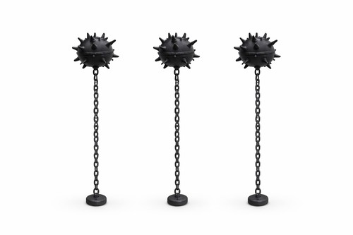 Black floating naval mine - black,