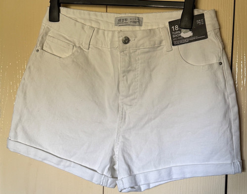 Primark white denim - white, shorts