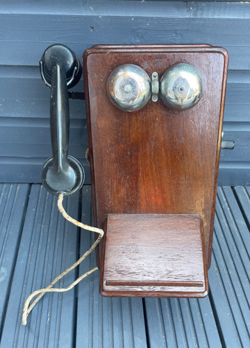 Vintage ericsson wooden cased - vintage,