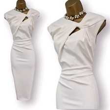Karen Millen Dress UK 16 Ivory