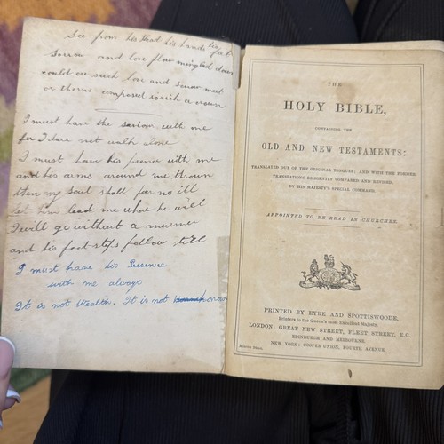 Antique holy bible eyre - bible,