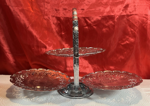 Vintage tier folding chrome - 3,