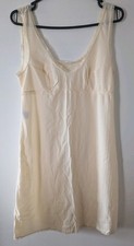 True Vintage Soft Yellow Nightdress Lingerie Size 10 Knee Length Retro Styling