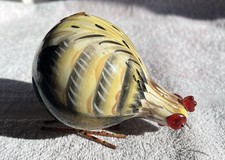 Rocking Rooster By Galla Ceramic Ornament Hand Painted Vintage Collectable