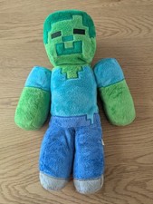 Mojang Official Jinx 2016 Minecraft Zombie Steve 13” Collectible Plush Soft Toy