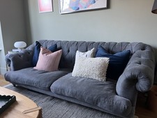 LOAF BAGSIE DEEP CHESTERFIELD LARGE FOIR SEATER SOFA RRP £3599