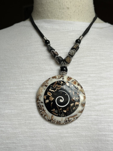 Shell pendant necklace - shell,