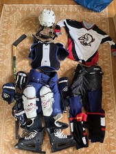 Full Senior  Ice Hockey Kit/Stick/Skates. Bauer, Franklin / Canada / CCM