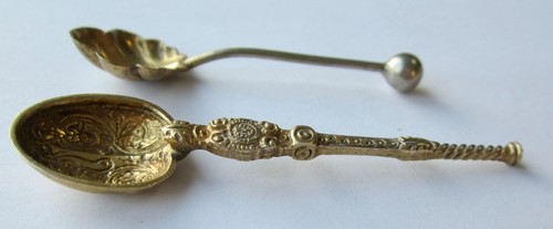 Antique silver gilt mini - antique,